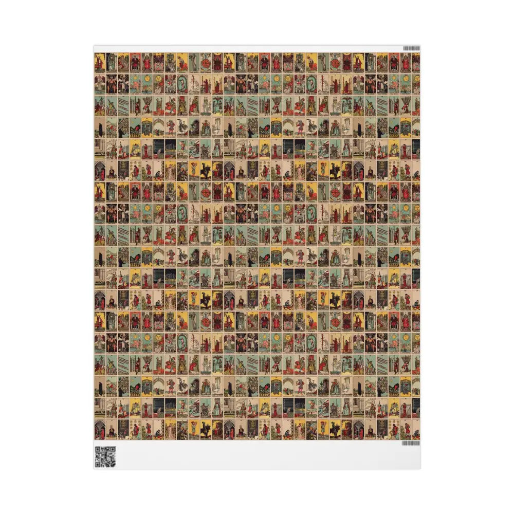 Tarot Wrapping Paper Rider Waite Gift Wrap Halloween Birthday Gifts Holiday Wrapping Eco-Friendly Gift Wrap Paper Roll