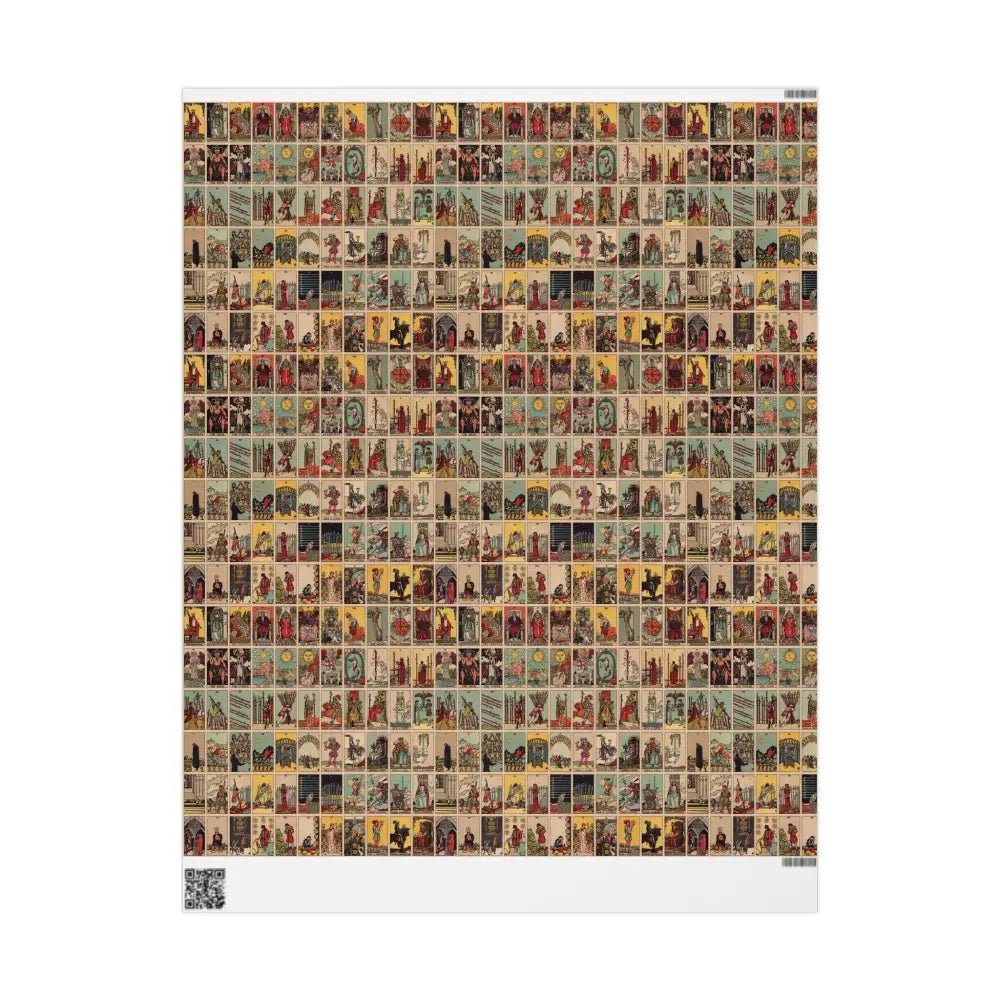 Tarot Wrapping Paper Rider Waite Gift Wrap Halloween Birthday Gifts Holiday Wrapping Eco-Friendly Gift Wrap Paper Roll