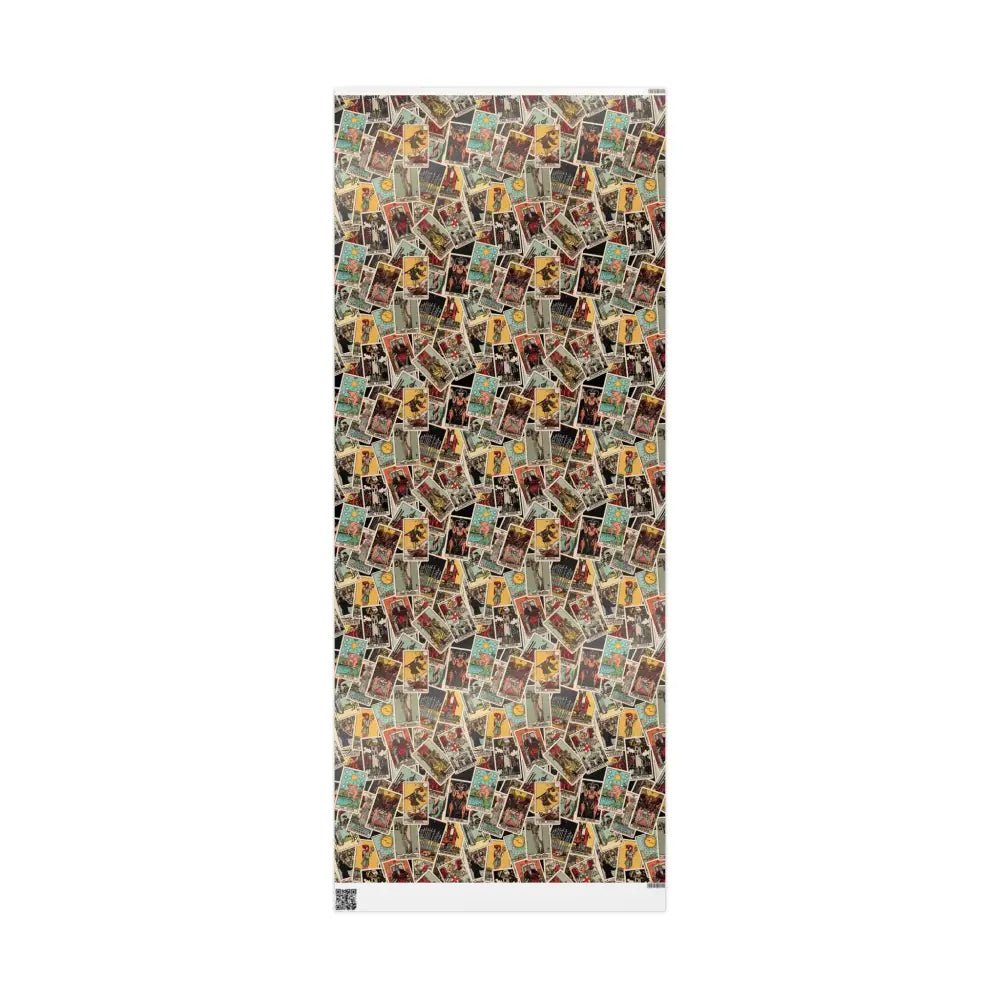 Tarot Wrapping Paper Rider Waite Gift Wrap Halloween Birthday Gifts Holiday Wrapping Scattered Tarot Cards Paper Roll