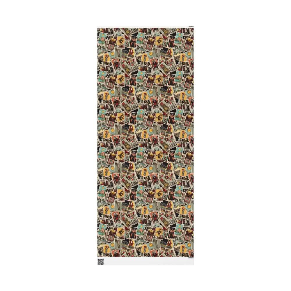 Tarot Wrapping Paper Rider Waite Gift Wrap Halloween Birthday Gifts Holiday Wrapping Scattered Tarot Cards Paper Roll