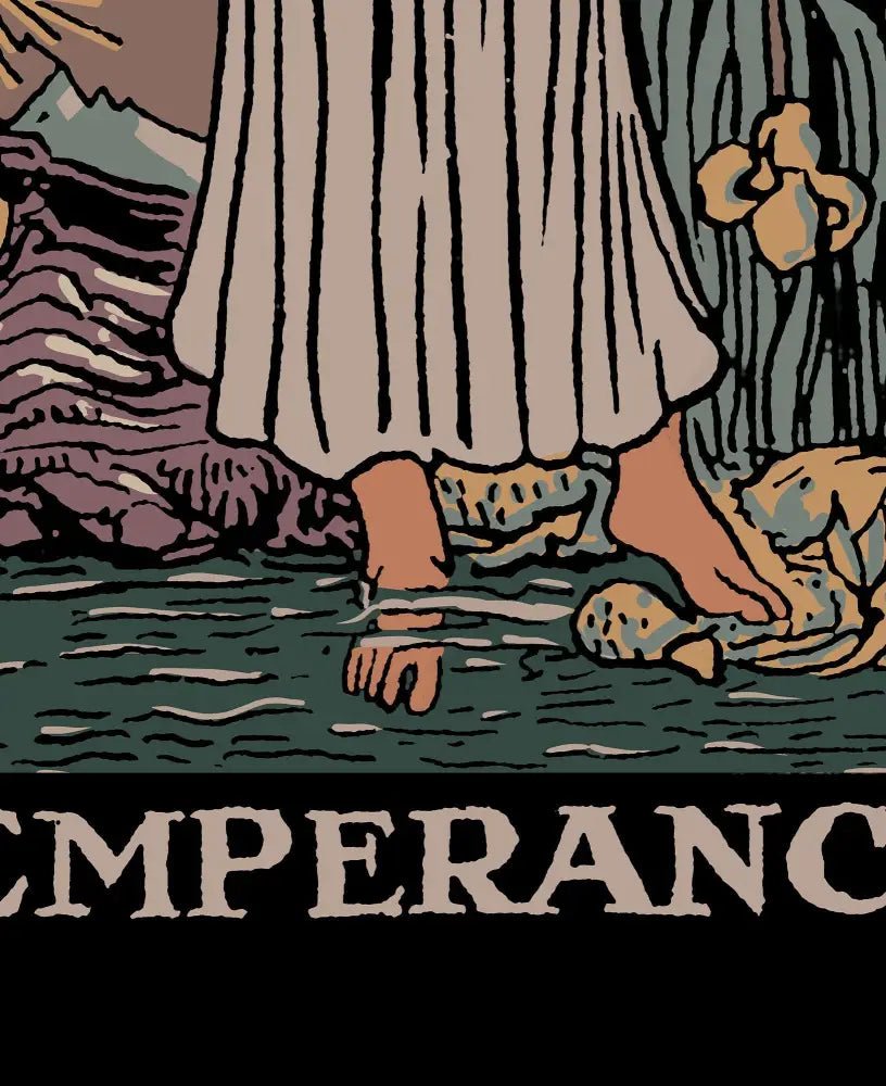 Temperance Tarot Card Print Darker Colorway Poster No Frame by My Store