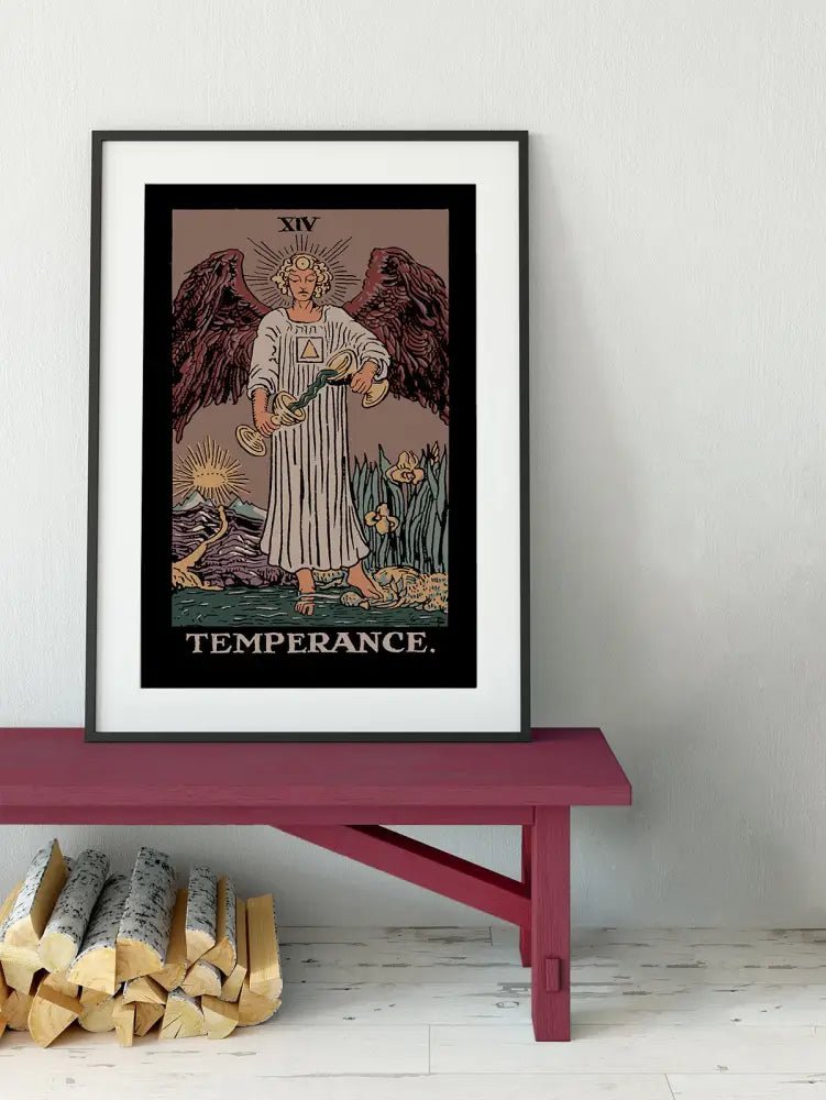 Temperance Tarot Card Print Darker Colorway Poster No Frame by My Store
