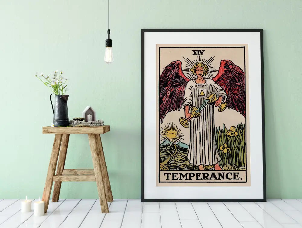 Temperance Tarot Card Print No Frame Poster by My Store