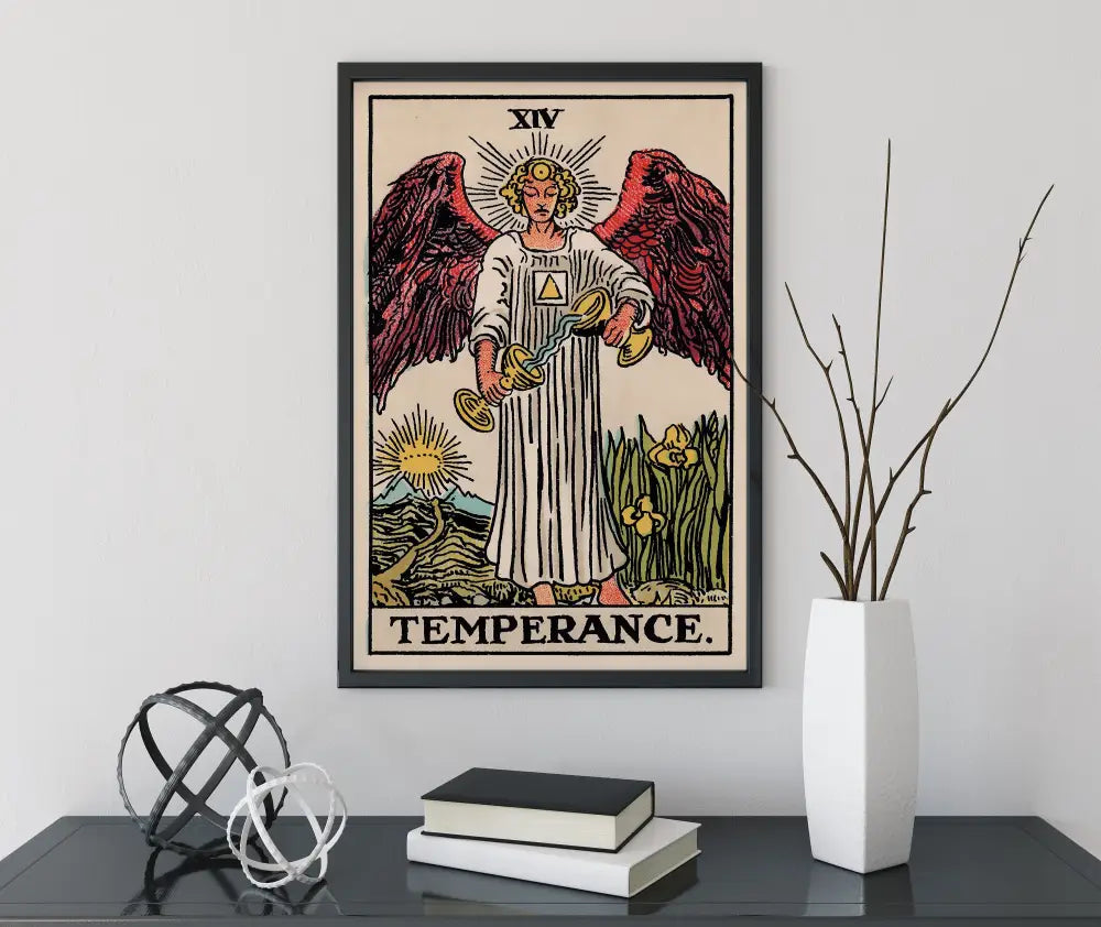 Temperance Tarot Card Print No Frame Poster by My Store