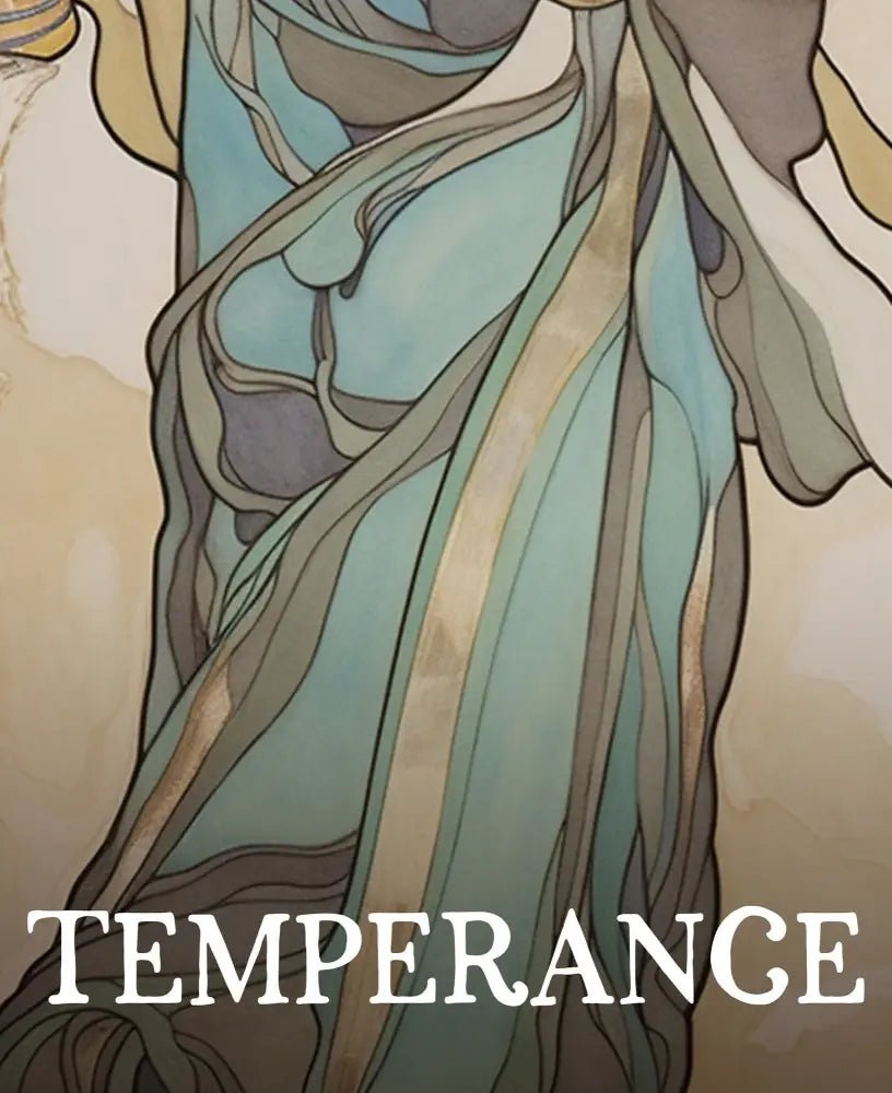Temperance Tarot Card Print Unframed Poster No Frame Temperance Card Wall Art Decor by My Store