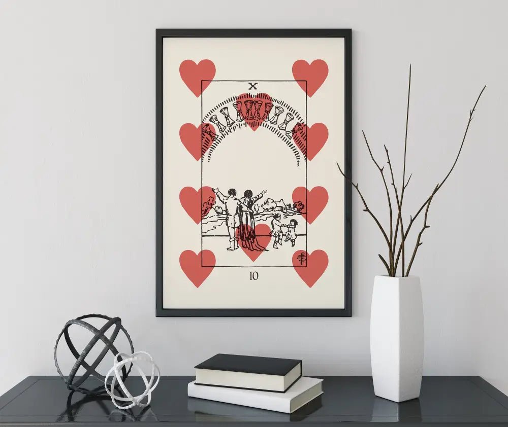 Ten Of Cups Tarot Card Print Unframed Poster No Frame Artwork for Home Decor Wall Art Ideal Gift by My Store
