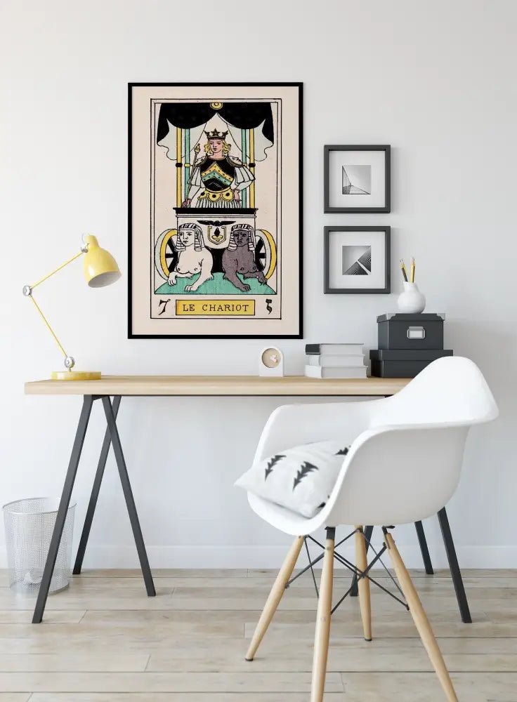 The Chariot Tarot Card Print By Oswald Wirth Fine Art Poster For Tarot Enthusiasts No Frame by My Store