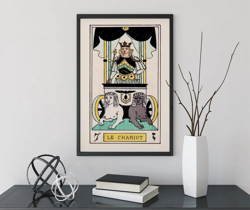 The Chariot Tarot Card Print By Oswald Wirth Fine Art Poster For Tarot Enthusiasts No Frame by My Store