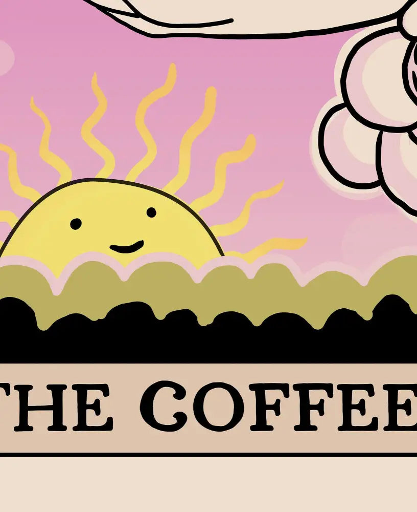 The Coffee Tarot Card Poster No Frame Unique Card Print by My Store