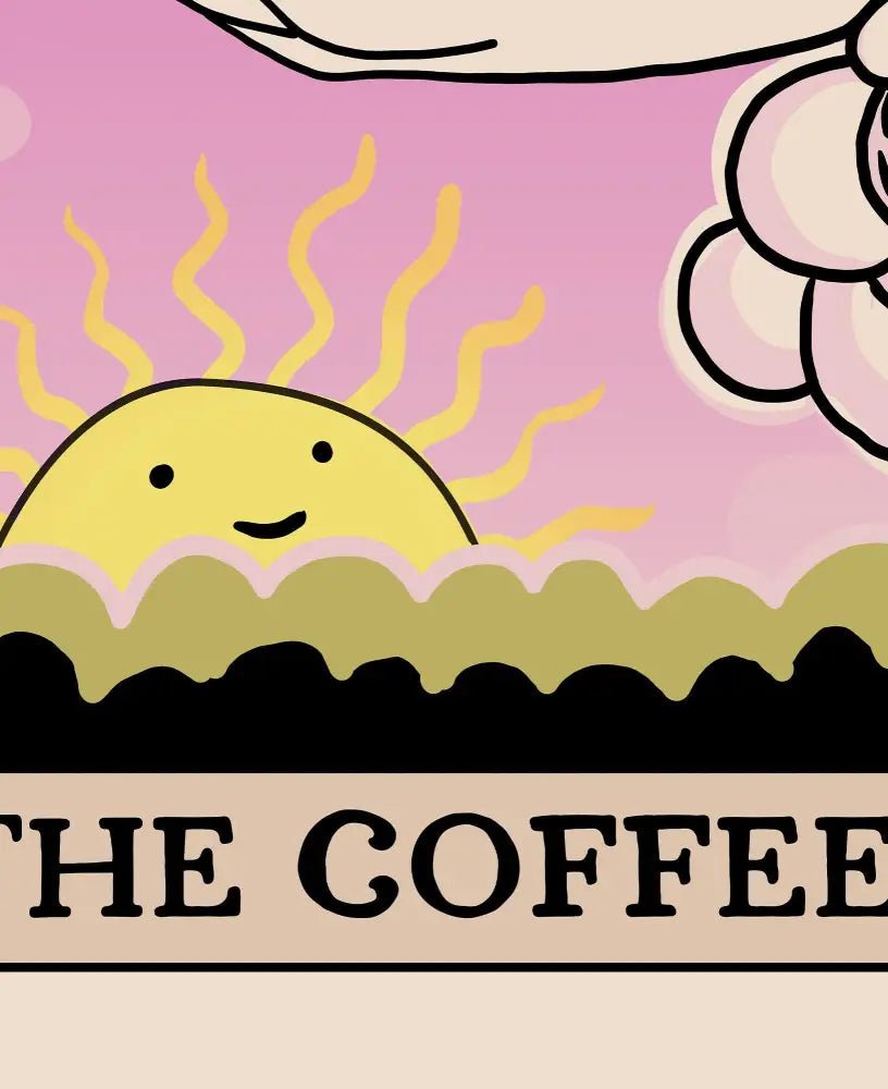 The Coffee Tarot Card Poster No Frame Unique Card Print by My Store