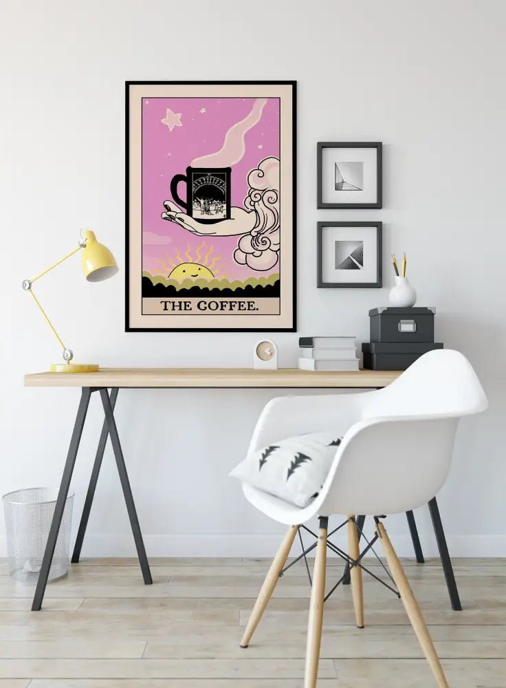 The Coffee Tarot Card Poster No Frame Unique Card Print by My Store