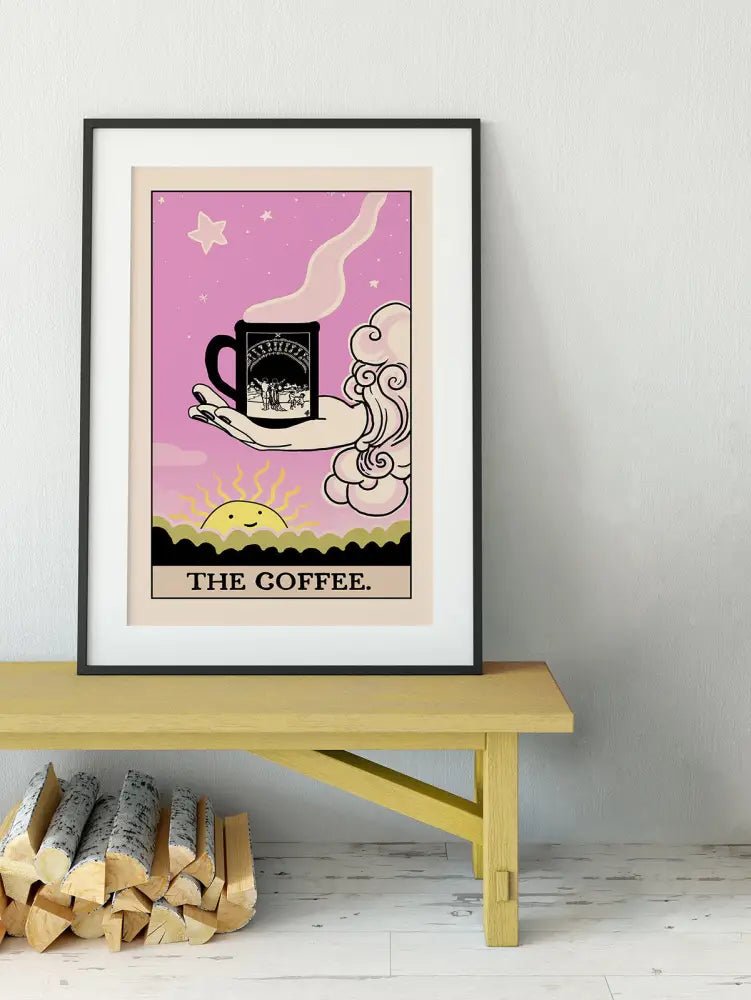The Coffee Tarot Card Poster No Frame Unique Card Print by My Store