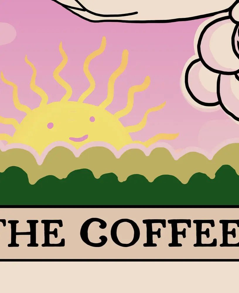 The Coffee Tarot Card Print No Frame Coffee Card Poster Art For Mystic Lovers Edition by My Store