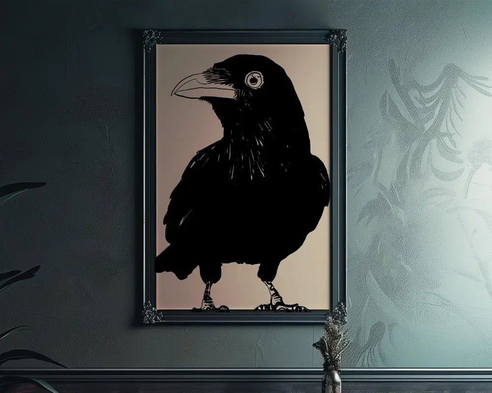 The Curious Crow Poster No Frame 5x7 And 10x15 by My Store