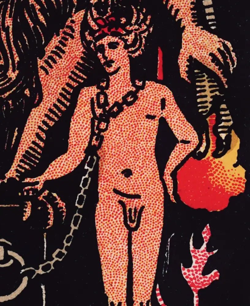 The Devil Tarot Card Print Unframed Poster Art for Collectors and Tarot Enthusiasts by My Store
