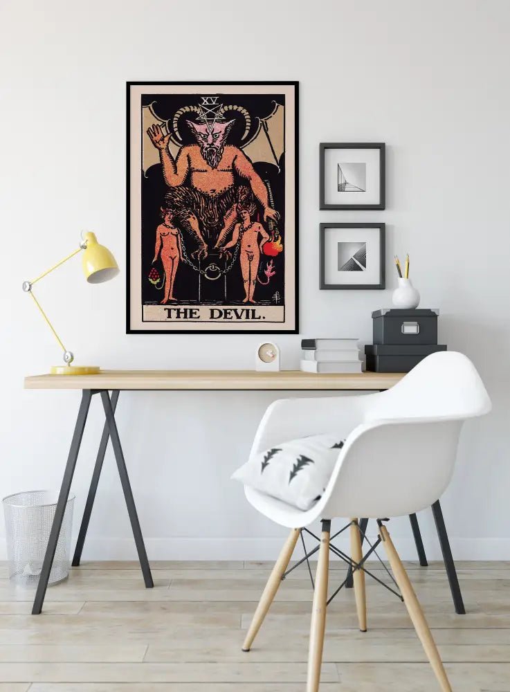 The Devil Tarot Card Print Unframed Poster Art for Collectors and Tarot Enthusiasts by My Store