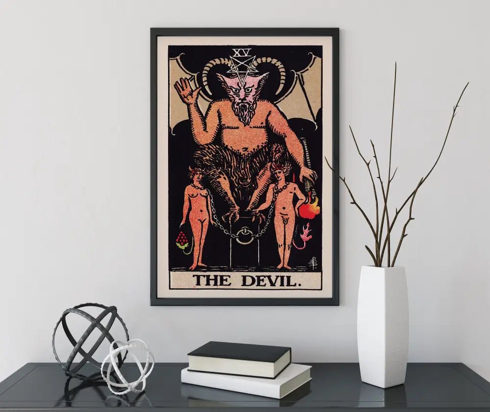 The Devil Tarot Card Print Unframed Poster Art for Collectors and Tarot Enthusiasts by My Store