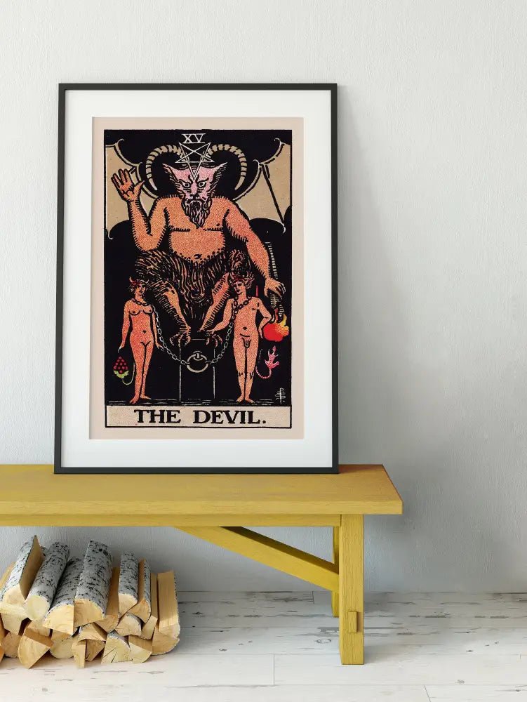 The Devil Tarot Card Print Unframed Poster Art for Collectors and Tarot Enthusiasts by My Store