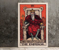 The Emperor Tarot Card Print No Frame Poster Art For Elegant Wall Decor And Tarot Enthusiasts by My Store