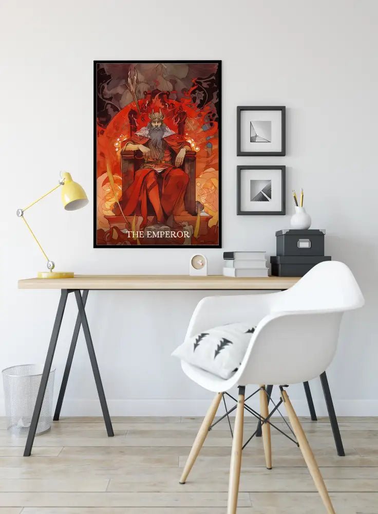 The Emperor Tarot Card Print No Frame Poster by My Store
