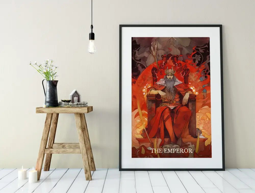 The Emperor Tarot Card Print No Frame Poster by My Store