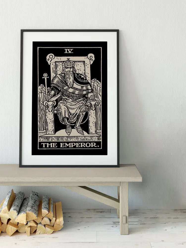 The Emperor Tarot Card Print No Frame Poster by My Store