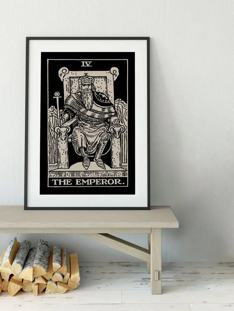 The Emperor Tarot Card Print No Frame Poster by My Store