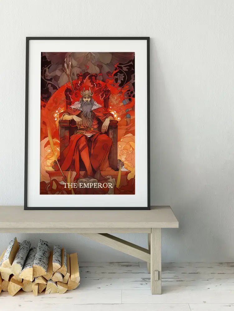 The Emperor Tarot Card Print No Frame Poster by My Store