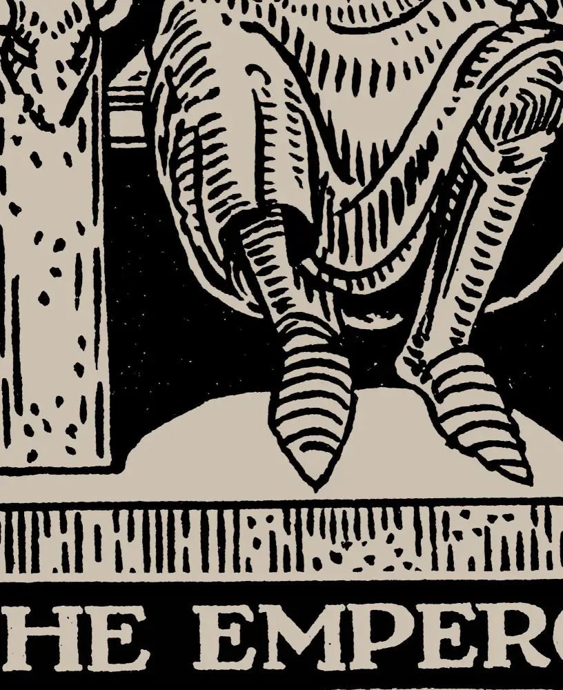 The Emperor Tarot Card Print No Frame Poster by My Store