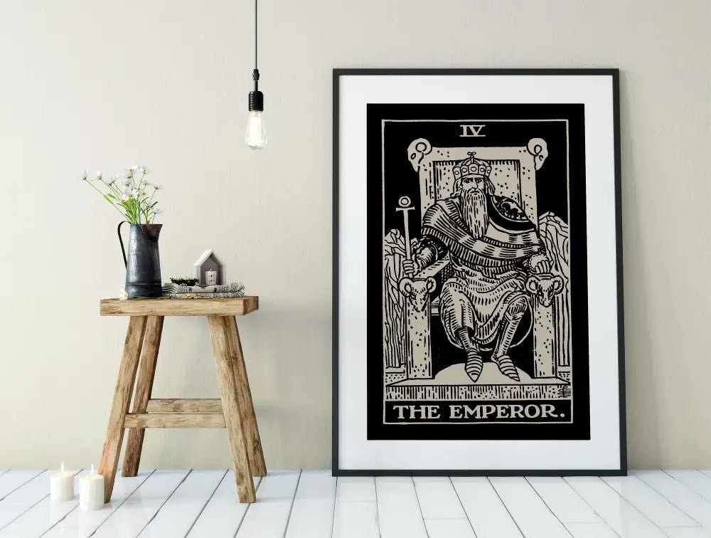 The Emperor Tarot Card Print No Frame Poster by My Store