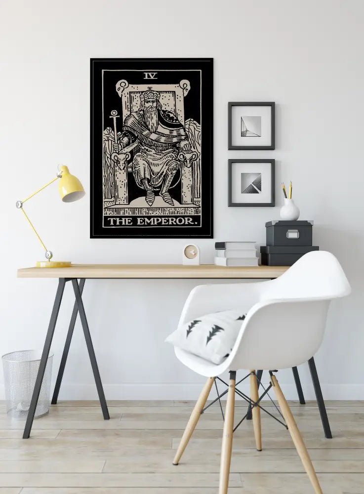 The Emperor Tarot Card Print No Frame Poster by My Store