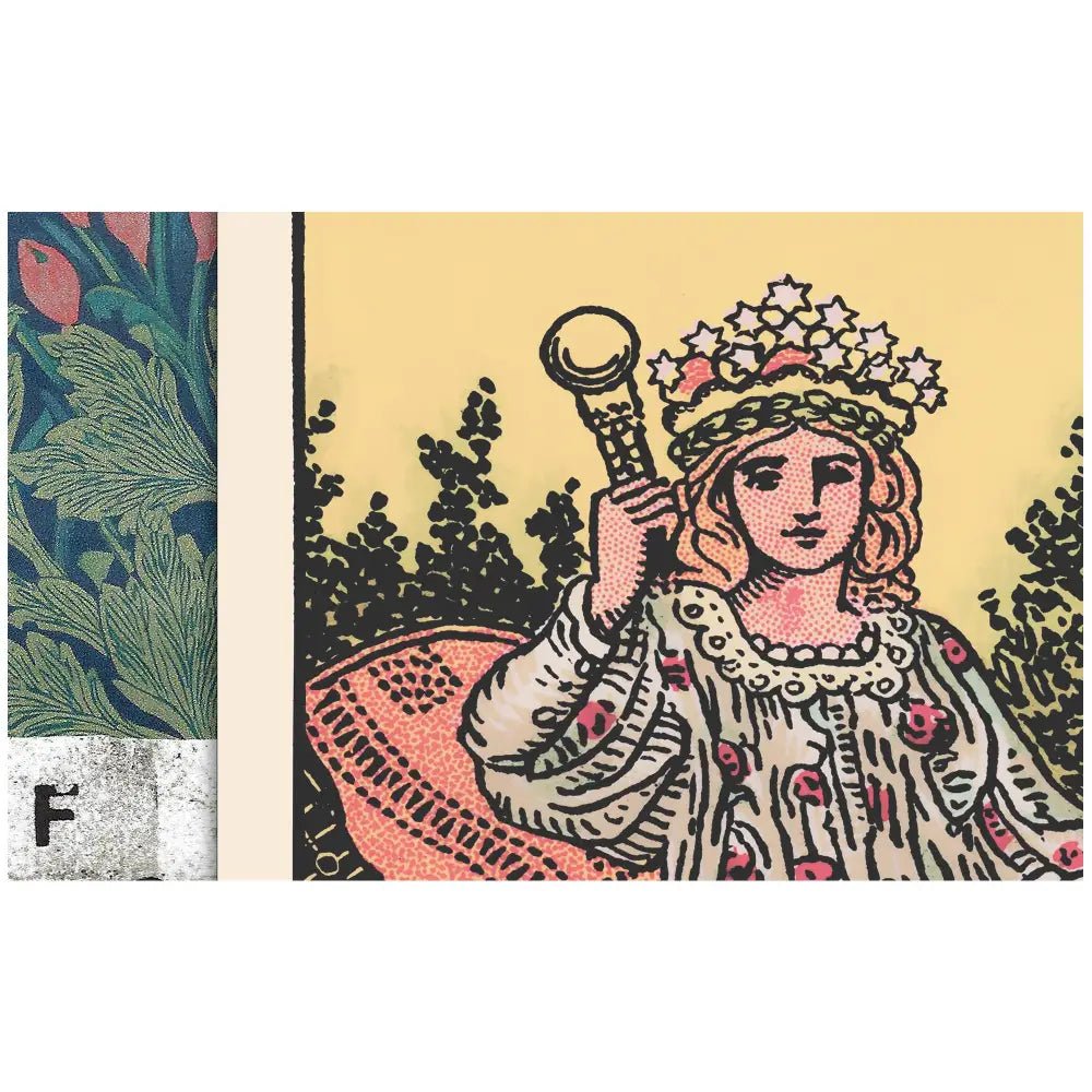 The Empress Collage - Tarot Card Print: The Empress, Vintage Art Poster