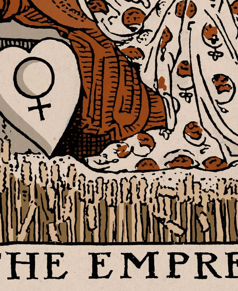 The Empress Tarot Card Print Art Neutral Vibe Poster No Frame Wall Art For Modern Interiors by My Store