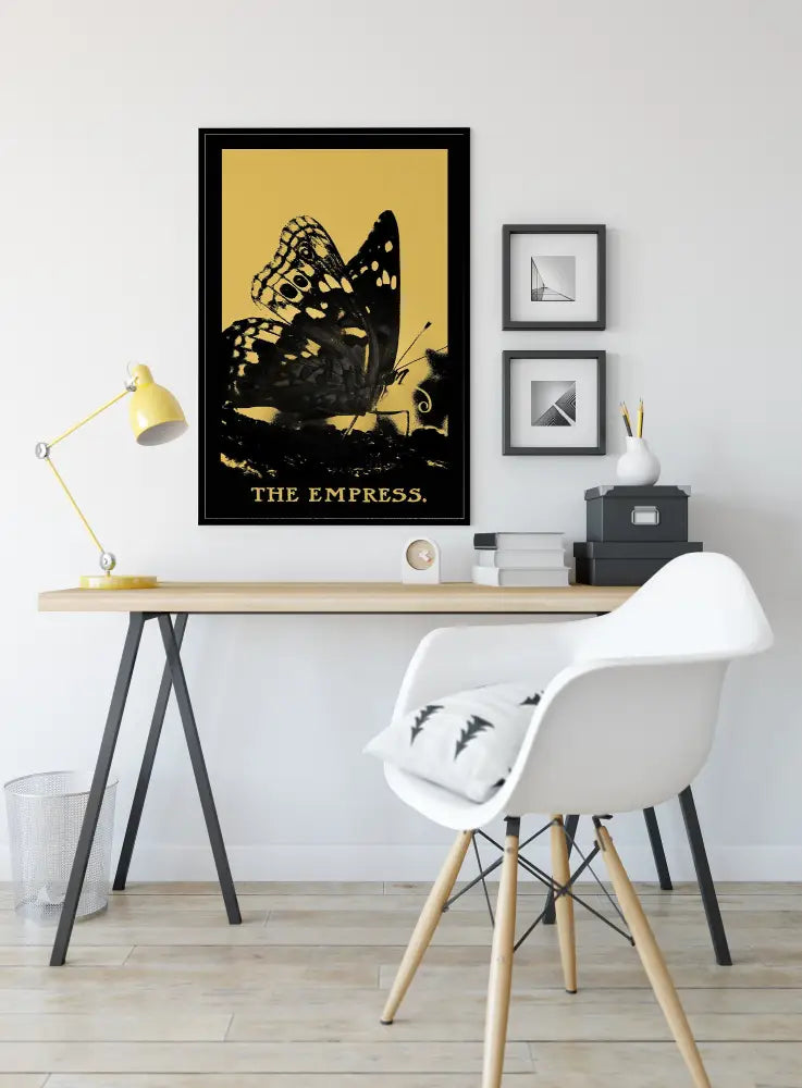 The Empress Tarot Card Print Butterfly Poster No Frame by My Store