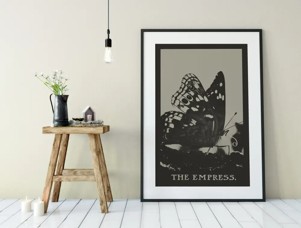 The Empress Tarot Card Print Butterfly Poster No Frame Wall Art Decor Home Display by My Store
