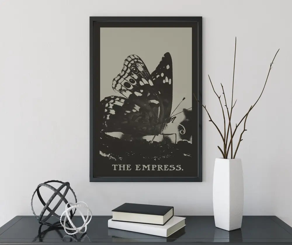 The Empress Tarot Card Print Butterfly Poster No Frame Wall Art Decor Home Display by My Store