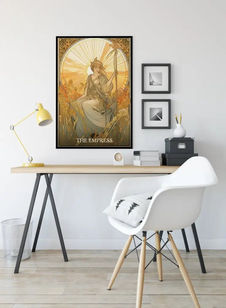 The Empress Tarot Card Print Elegant Poster No Frame Nurturing Feminine Artwork Wall Decor by My Store