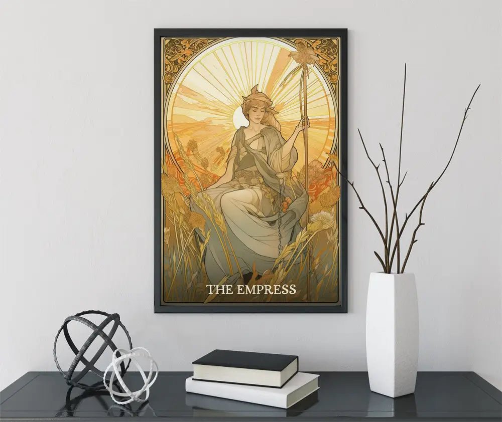 The Empress Tarot Card Print Elegant Poster No Frame Nurturing Feminine Artwork Wall Decor by My Store