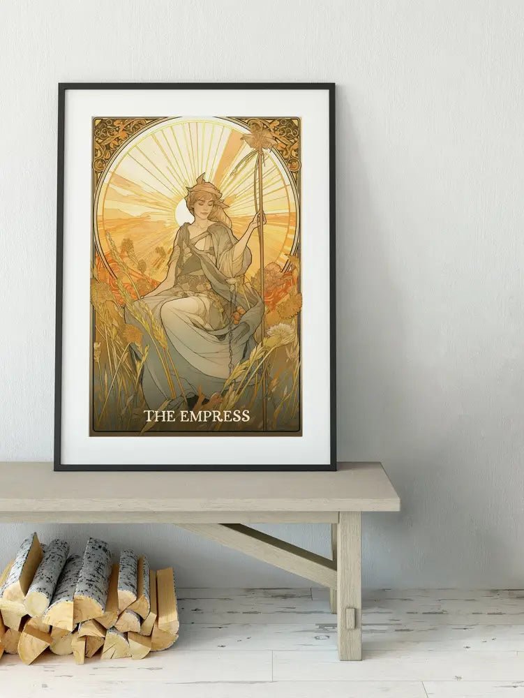 The Empress Tarot Card Print Elegant Poster No Frame Nurturing Feminine Artwork Wall Decor by My Store