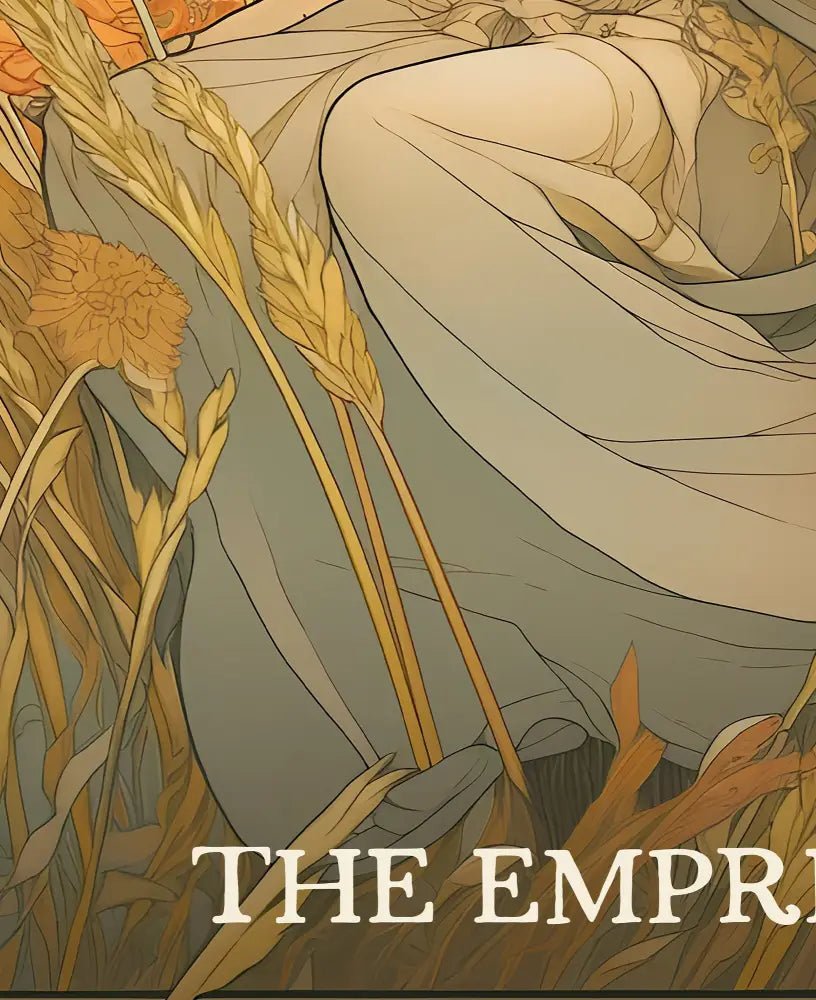 The Empress Tarot Card Print Elegant Poster No Frame Nurturing Feminine Artwork Wall Decor by My Store