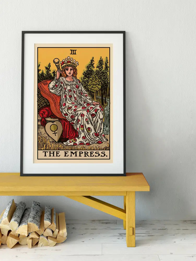 The Empress Tarot Card Print No Frame Poster Art by My Store