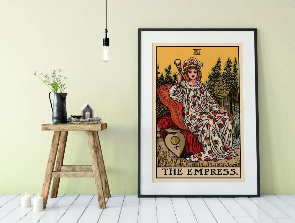 The Empress Tarot Card Print No Frame Poster Art by My Store