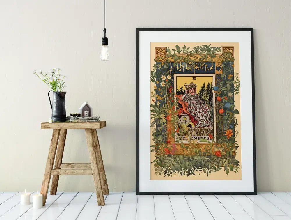 The Empress Tarot Card Print Poster No Frame Wall Art Decor For Abundant Feminine Energy by My Store