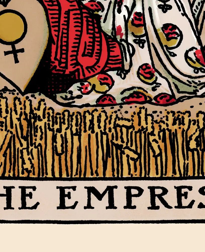 The Empress Tarot Card Print With Blue Sky Poster No Frame Elegant Wall Art For Home Decor by My Store