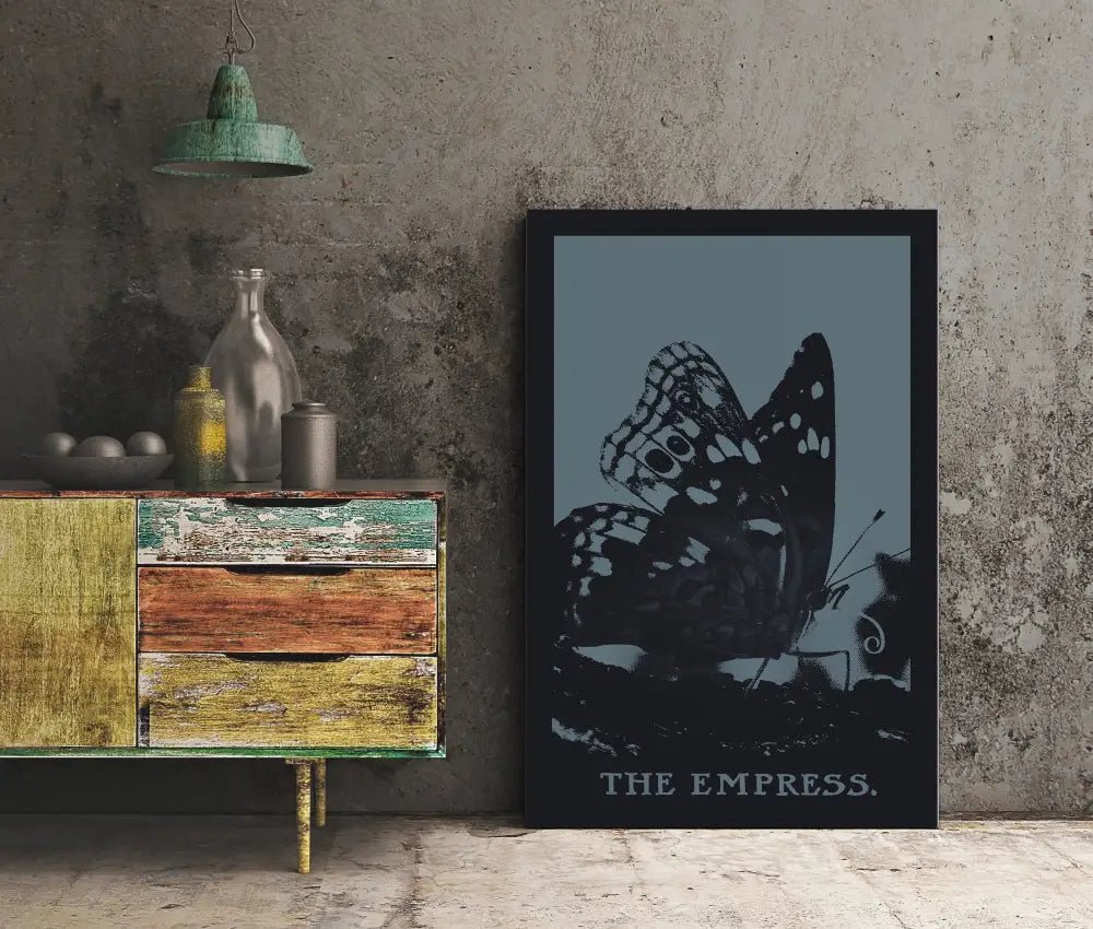 The Empress Tarot Print Butterfly Art Poster No Frame by My Store