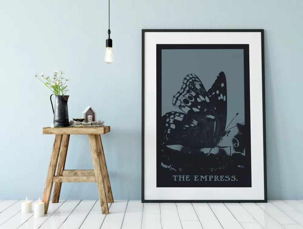 The Empress Tarot Print Butterfly Art Poster No Frame by My Store