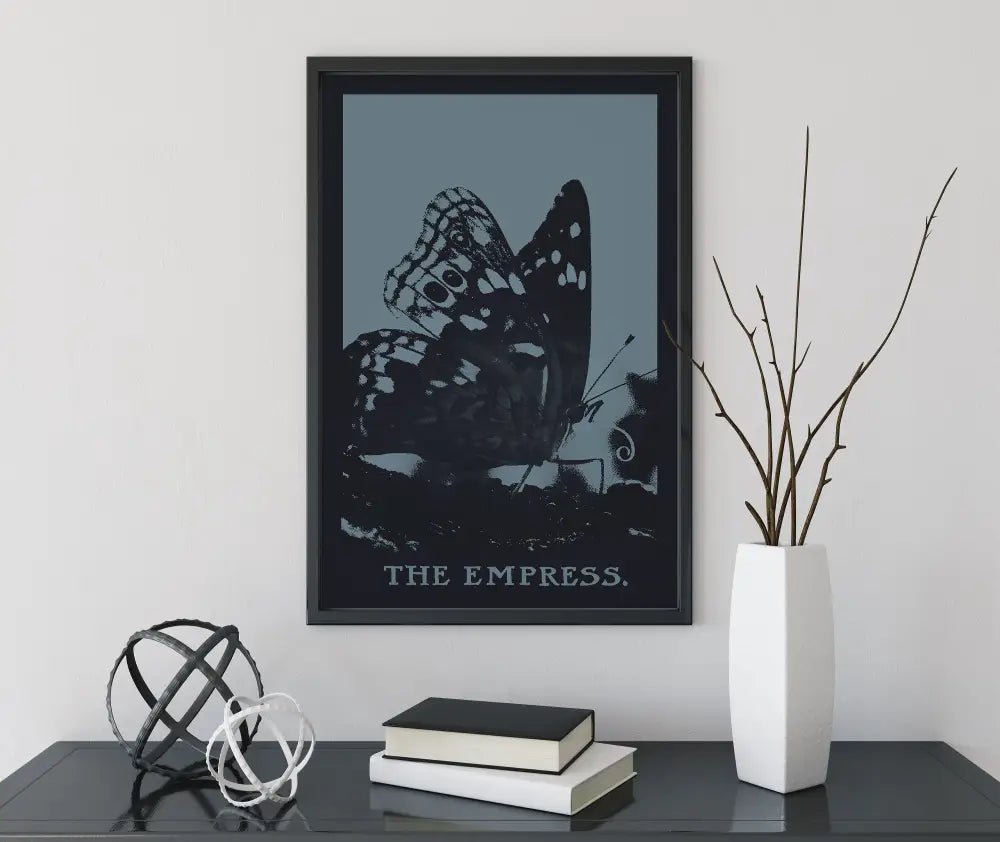 The Empress Tarot Print Butterfly Art Poster No Frame by My Store