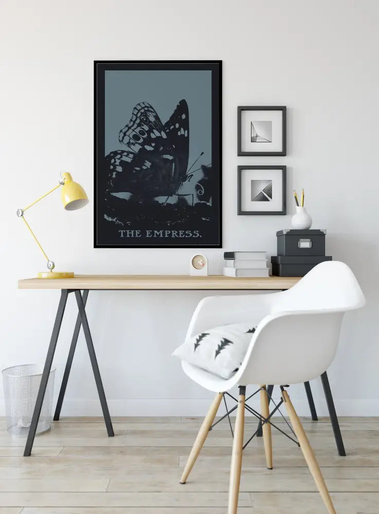 The Empress Tarot Print Butterfly Art Poster No Frame by My Store