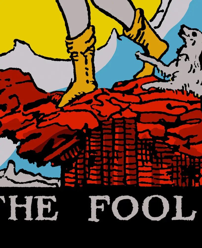 The Fool Tarot Card Print Bright Colorway Poster No Frame Wall Art For Tarot Collectors by My Store