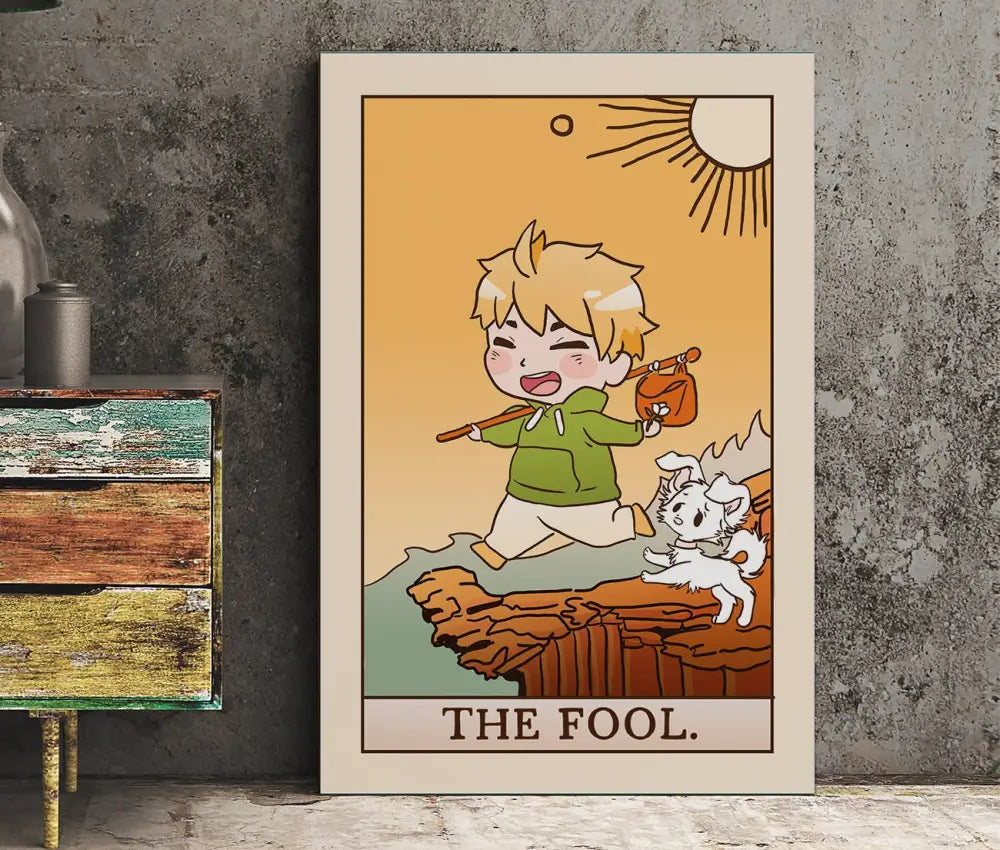 The Fool Tarot Card Print Chibi Anime Kawaii Poster No Frame by My Store